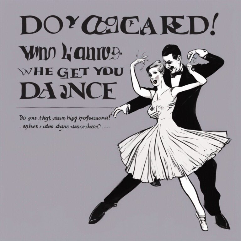 Do you get scared when you Dance?